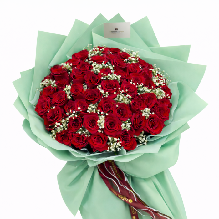 Buchet 51 trandafiri roșii [3]