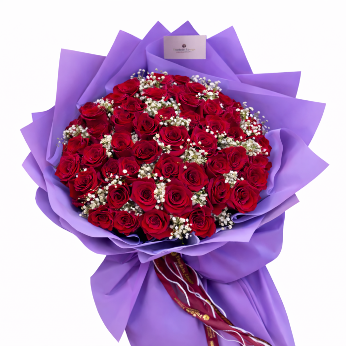 Buchet 51 trandafiri roșii [7]