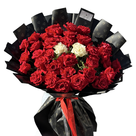Buchete trandafiri - Buchet din 35 trandafiri petalați