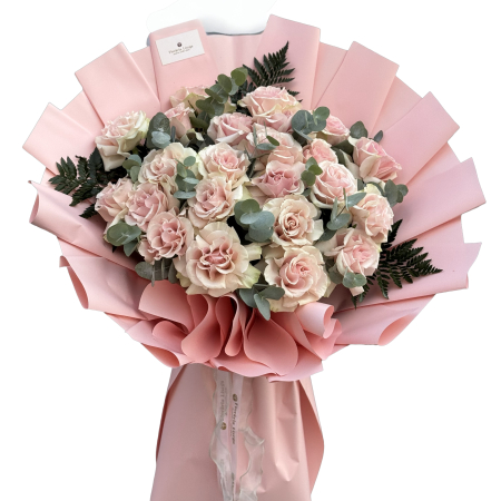 Buchete trandafiri - Buchet 23 trandafiri roz pal