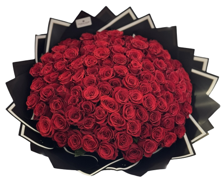 Buchete trandafiri - Buchet premium 101 trandafiri