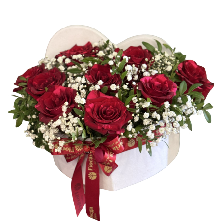 Aranjamente cu flori - Aranjament 9 trandafiri