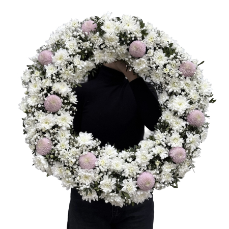Funerare - Coroană funerară rotundă elegance