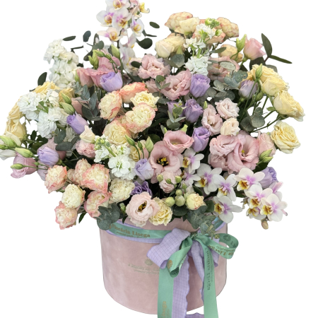 Aranjamente cu flori - Aranjament pastel perfection