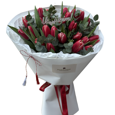 Buchete lalele - Buchet "Elegance" 23 lalele