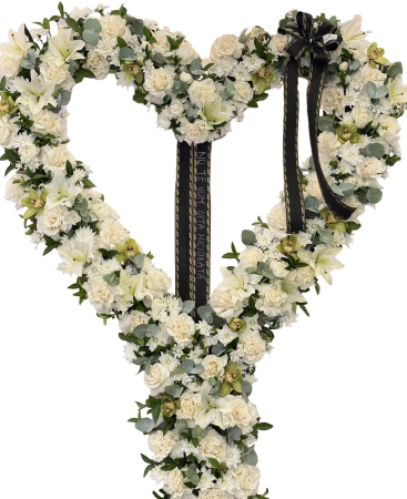 Funerare - Coroană inimă Deluxe