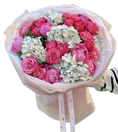 Buchete asortate - Buchet premium "Shades of Pink"