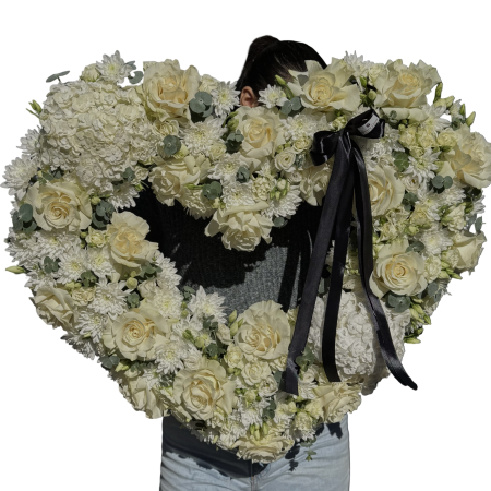 Funerare - Coroană funerară inimă