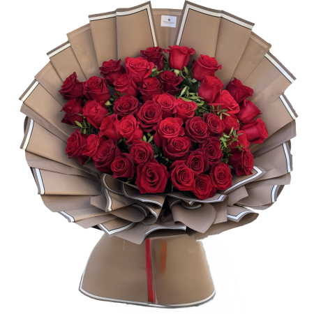 Buchete trandafiri - Buchet 43 trandafiri roșii