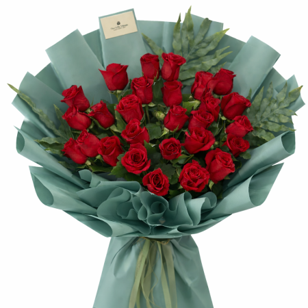 Buchet 27 trandafiri roşii [6]