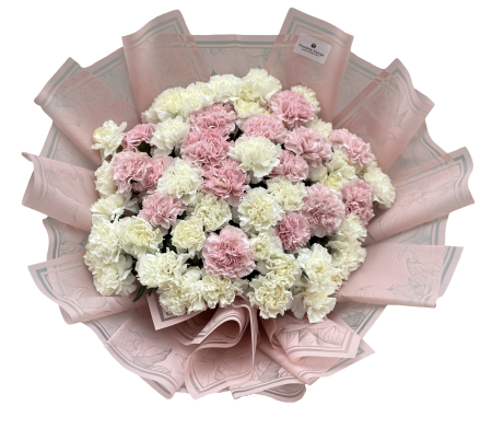 Buchete asortate - Buchet 51 garoafe pastel