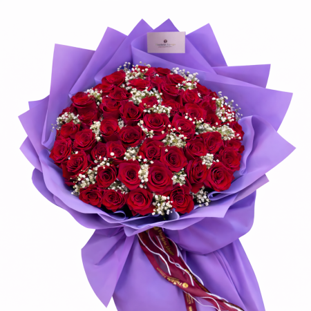 Buchet 51 trandafiri roșii [6]