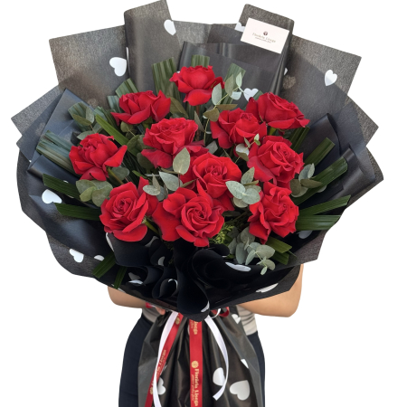 Buchete trandafiri - Buchet 11 trandafiri roșii