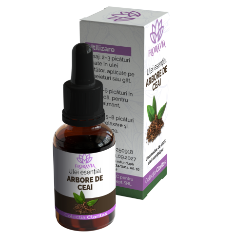 Ulei Esențial de Arbore de Ceai 100% Pur – Melaleuca alternifolia, 10ml