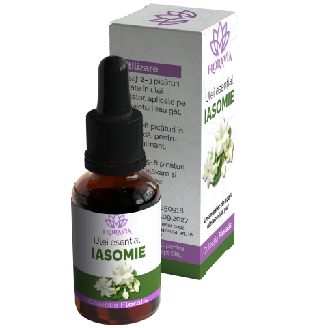 Ulei Esențial de Iasomie 100% Pur – Jasminum grandiflorum, 10ml