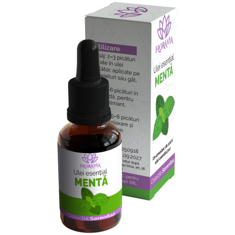 Ulei Esențial de Mentă 100% Pur – Mentha piperita, 10ml