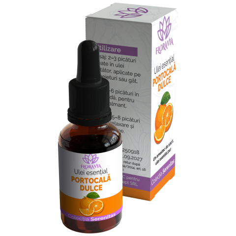 Ulei Esențial de Portocală Dulce 100% Pur – Citrus sinensis, 10ml