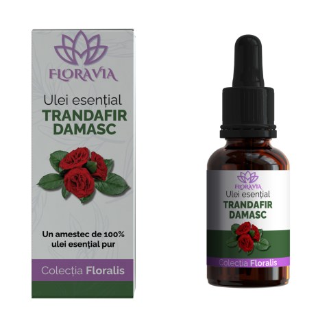 Ulei Esențial de Trandafir Damasc 100% Pur – Rosa damascena, 10ml [1]