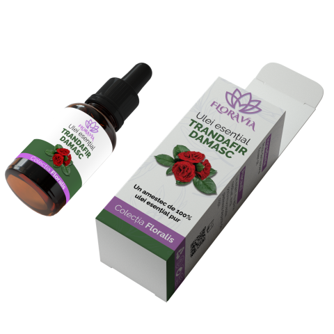Ulei Esențial de Trandafir Damasc 100% Pur – Rosa damascena, 10ml [4]