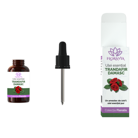 Ulei Esențial de Trandafir Damasc 100% Pur – Rosa damascena, 10ml [3]