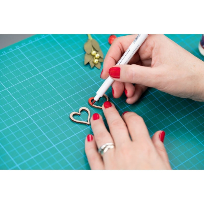 Accesorii Craft - AD390 Mini inimioare lemnoase DACO [2]