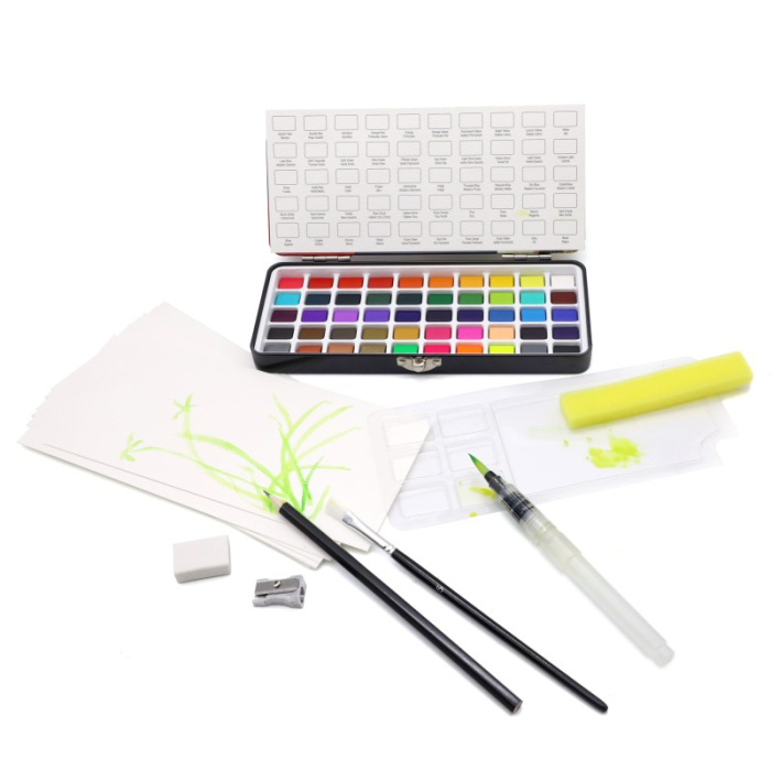 Acuarele 50 culori cutie metalică DACO AR050 [2]