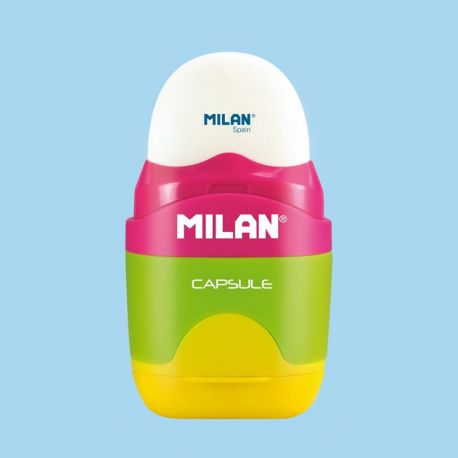 Ascutitoare plastic cu radiera Capsule mix [2]