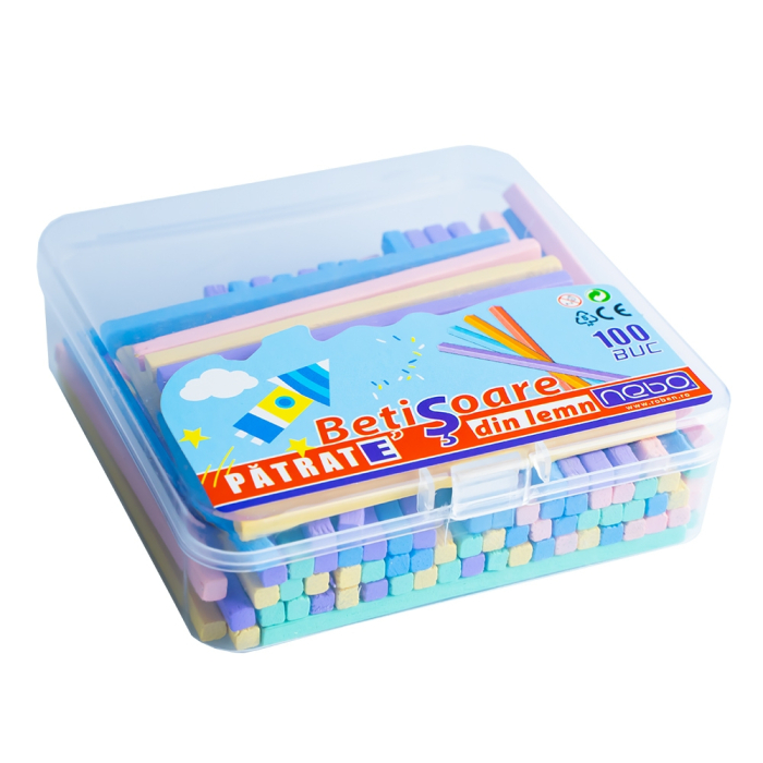 Betisoare scolare de lemn 100 buc/set [3]