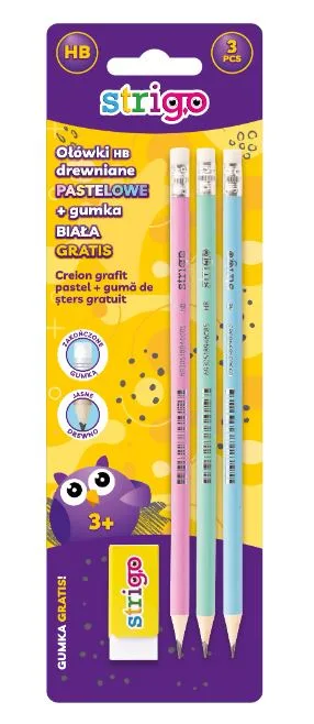 Blister Creioane Strigo HB Pastel X3 [1]