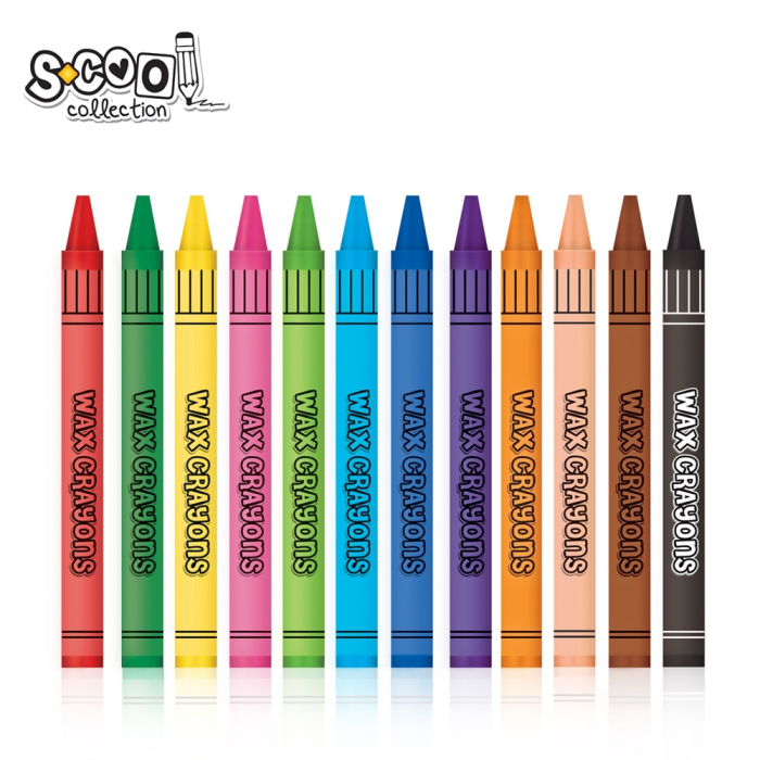 Creioane cerate, 12buc/set - S-COOL [2]