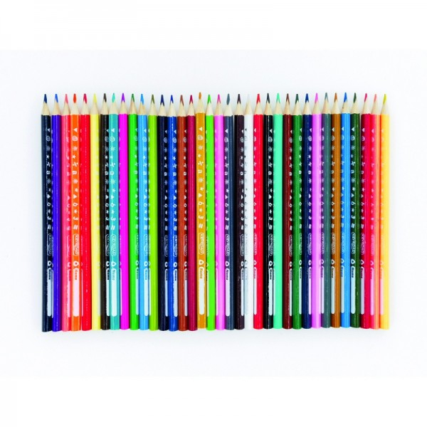 Creioane colorate Keyroad KR972719, triunghiulare, 36 culori, cutie carton [2]