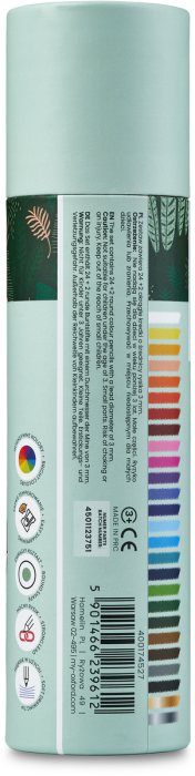 CREIOANE COLORATE OXFORD KIDS, VARF 3MM, SECTIUNE ROTUNDA, SET 26 CULORI, INCLUDE ARGINTIU SI AURIU, IN TUB CARTON [3]