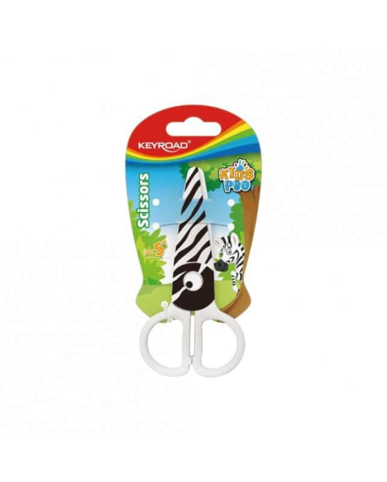 Foarfeca plastic Keyroad Kids Pro, Zebra, 1 bucata/blister [1]