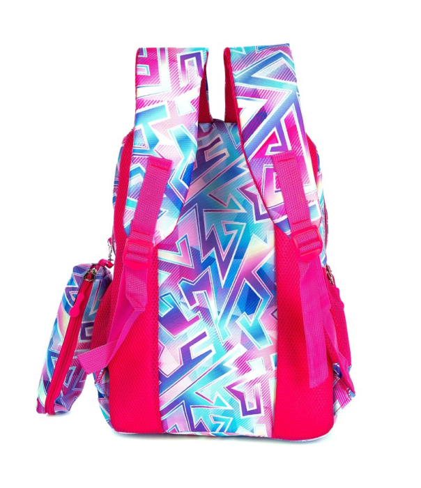 Ghiozdan scoala Mesco, 4 compartimente si penar, Multicolor, 44 x 32 x 16 cm [2]