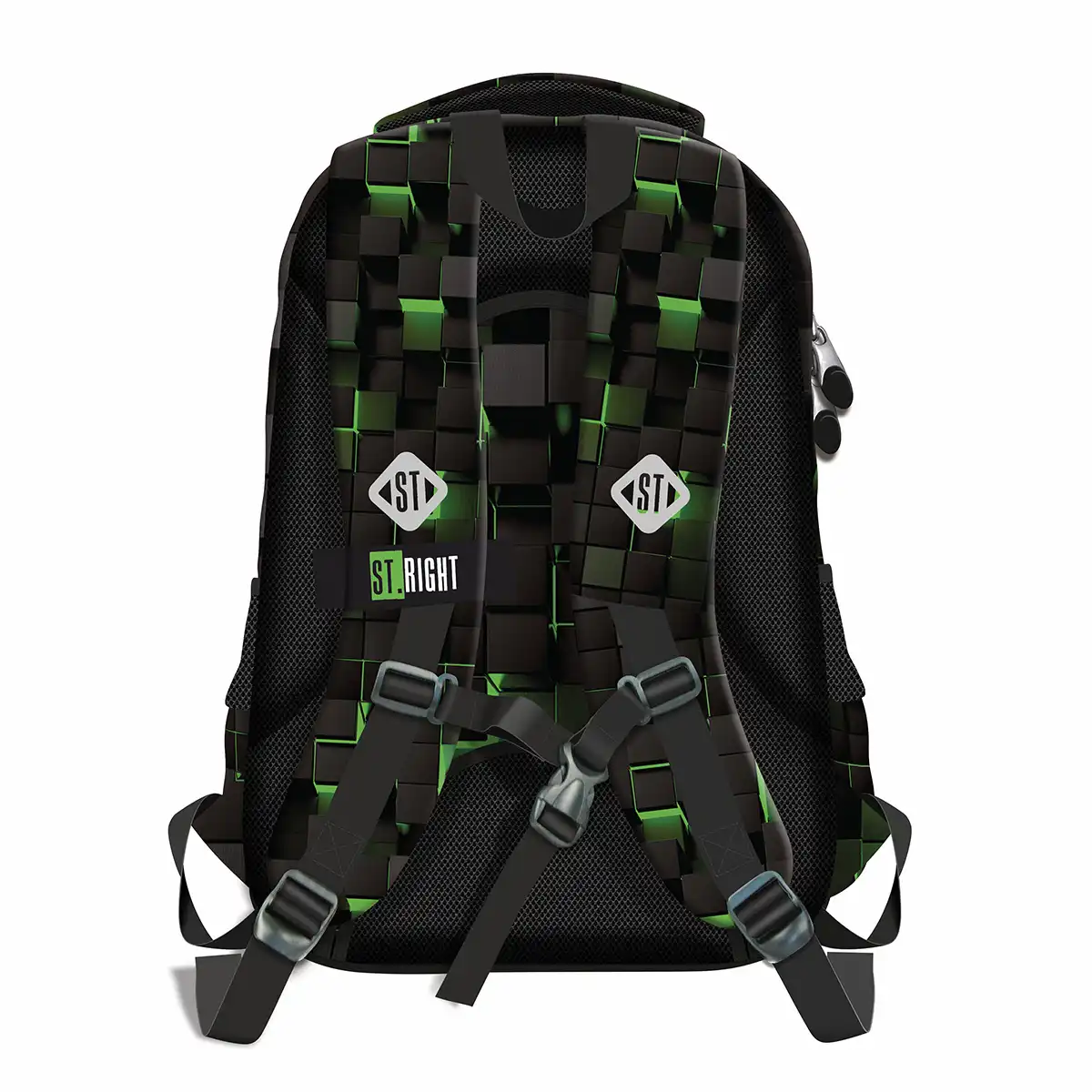 Ghiozdan scolar Majewski ST Right, Green Game, 3 compartimente, 45x35x20 cm [2]