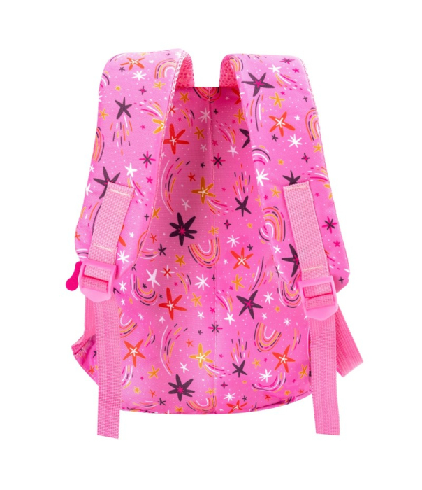 Ghiozdan Scolar Mesco 38cm 4 compartimente, Stars, Roz [2]