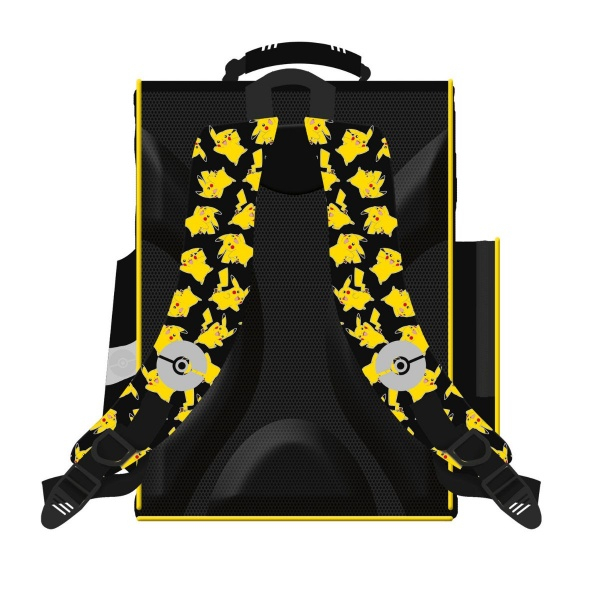 Ghiozdan St.Majewski Pokemon, 35.5cm, 1 compartiment, 3 buzunare, negru cu galben [2]