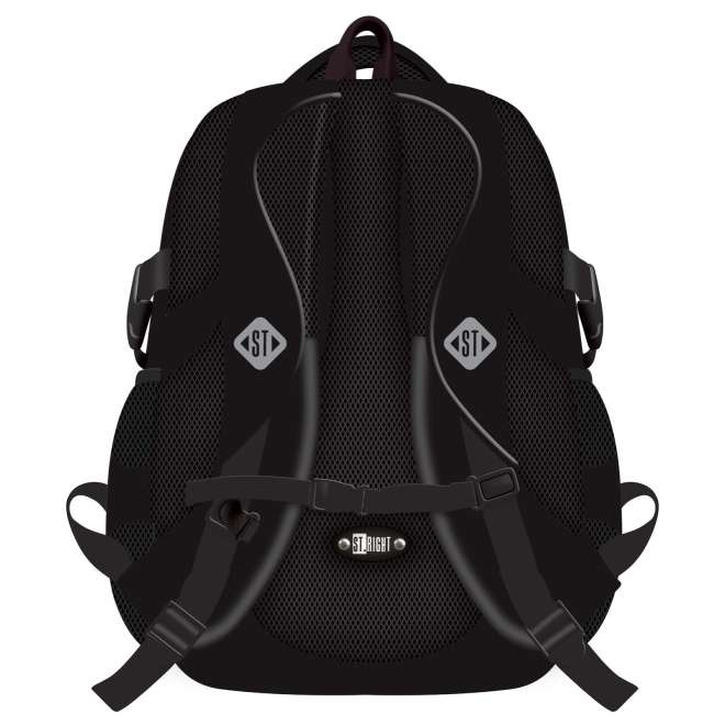 Ghiozdan St.Right, 4 compartimente, Chess Cats, 43 x 32 x 21 cm, [2]