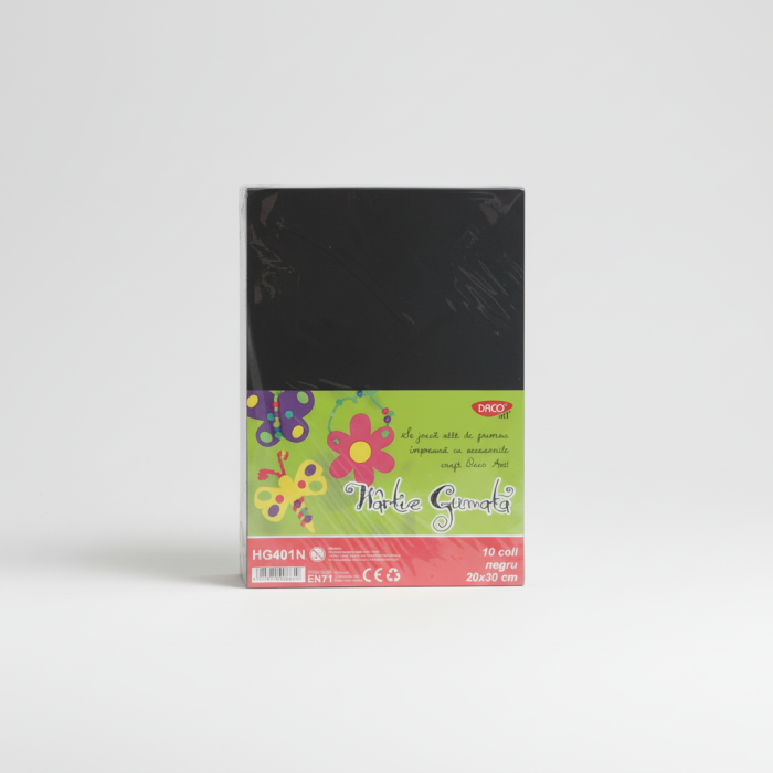 Hartie Gumata 10 coli, Daco Negru (HG401N) [3]