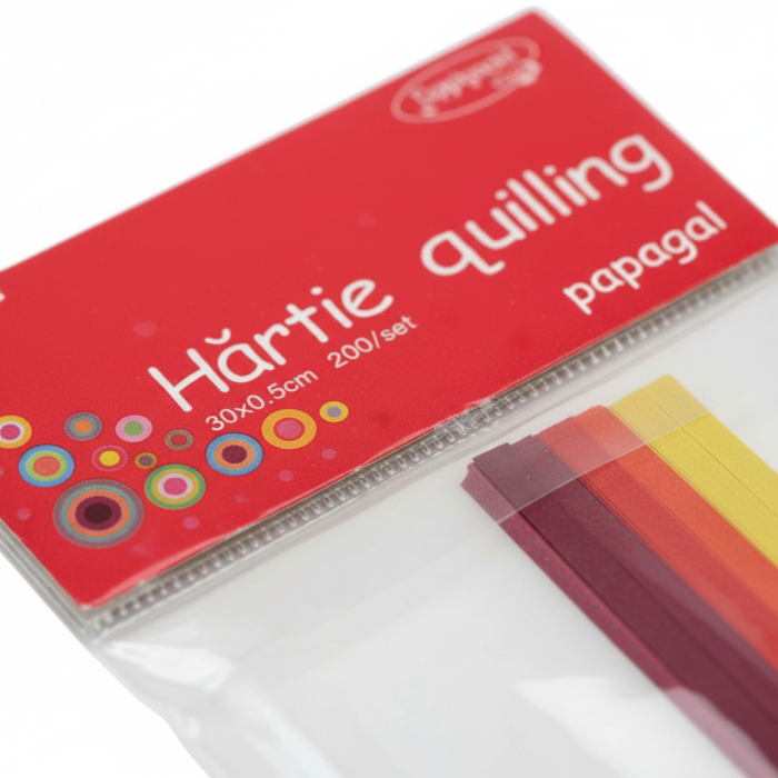 Hartie Quilling 30x0.5cm 200/set Papagal DACO HR911 [2]