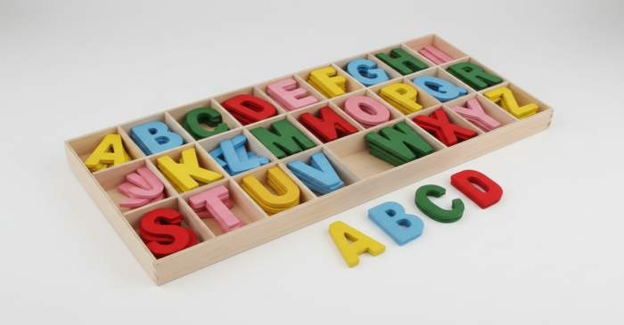 Litere Colorate din Lemn 26x4 [4]