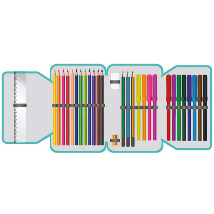 Penar echipat, 1 fermoar, 2 extensii, 32 piese, BASKETBALL [2]