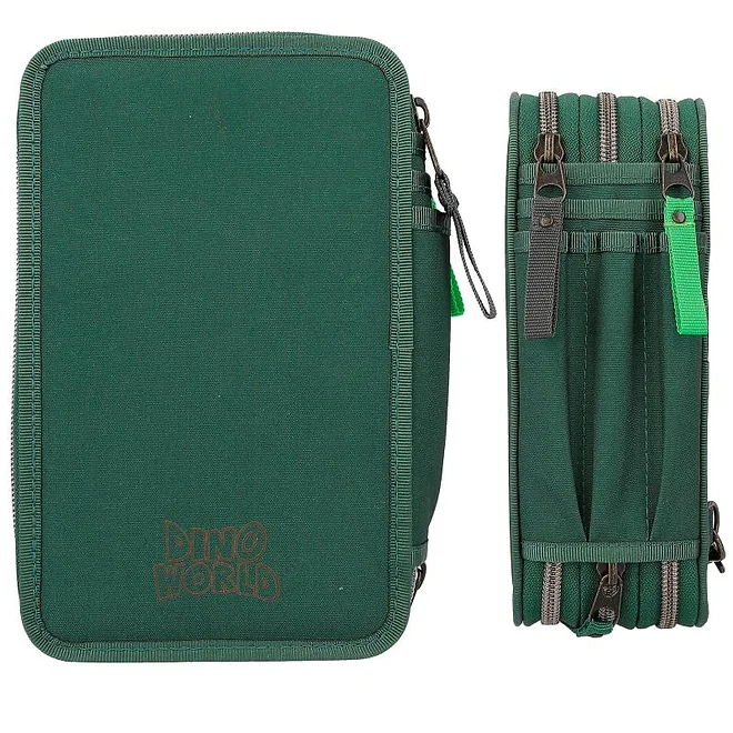 Penar triplu echipat T-Rex Verde Dino World [4]