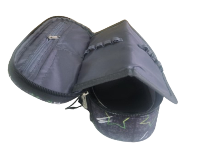 Penar tubular Mesco, Stars, Gri, 22x10x6 cm [2]