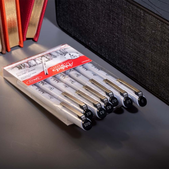 Pix Liner Grafic Arhitect set 7 buc, dimensiuni diferite [2]