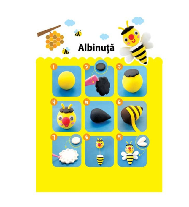 Plastilina iClay MiniClay Amos model Albina [2]