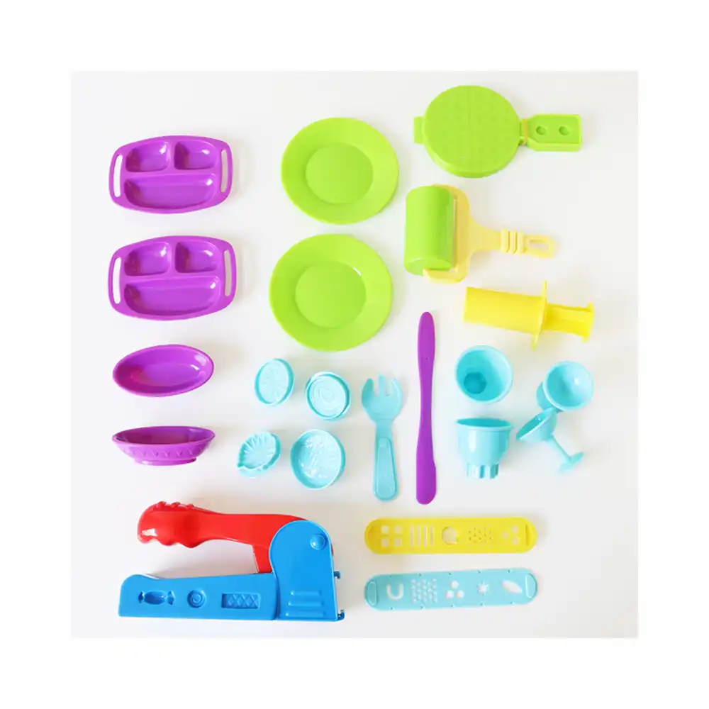 Plastilina Morocolor Primo, 6 culori, 22 accesorii, cutie plastic [2]