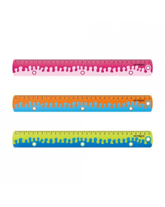Rigla/Liniar Soft plastic, 30 cm, bicolora [2]