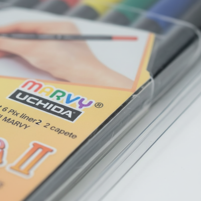 Set 6 Pix liner 2 capete Le PLume II MARVY [3]