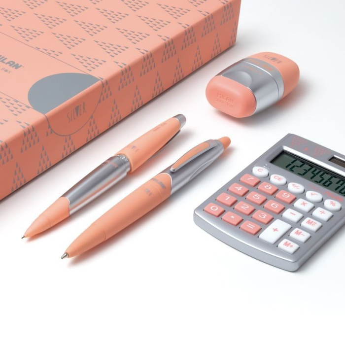 Set cadou calculator Silver portocaliu Milan [2]